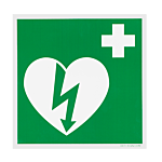 Oznakowanie AED DefiSign - naklejka 15x15 cm