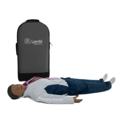 Manekin Laerdal Resusci Anne QCPR AED (ciemna skóra) 