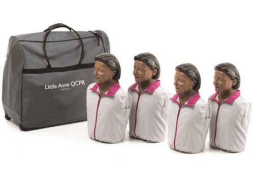 Laerdal Little Anne QCPR (ciemna skóra) - zestaw 4 sztuki - 7988