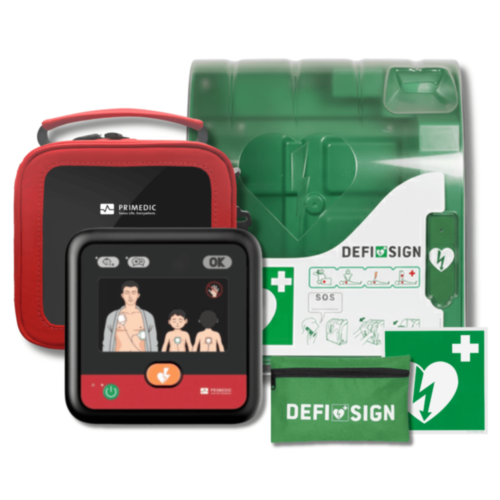 Primedic HeartSave MyPad Display AED z szafką zewnętrzną AIVIA 200