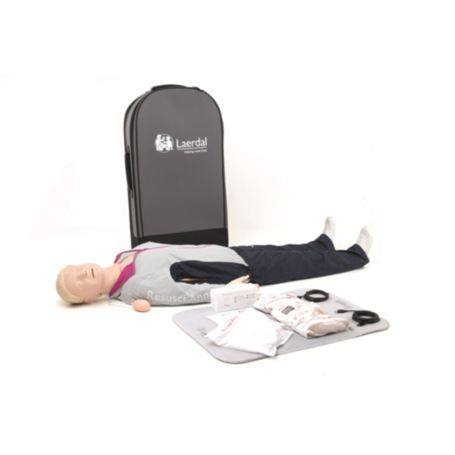 Fantom Resusci Anne QCPR Laerdal Cała Postać z walizką na kółkach (nowa wersja) - 9583