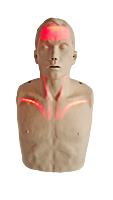 Brayden Reanimatiepop met rode ledverlichting